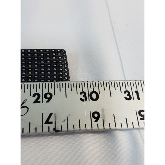 Calvin Klein Mens Silk Necktie Black Micro Dot Pattern 3.5" Width 59" Length - Picture 6 of 8